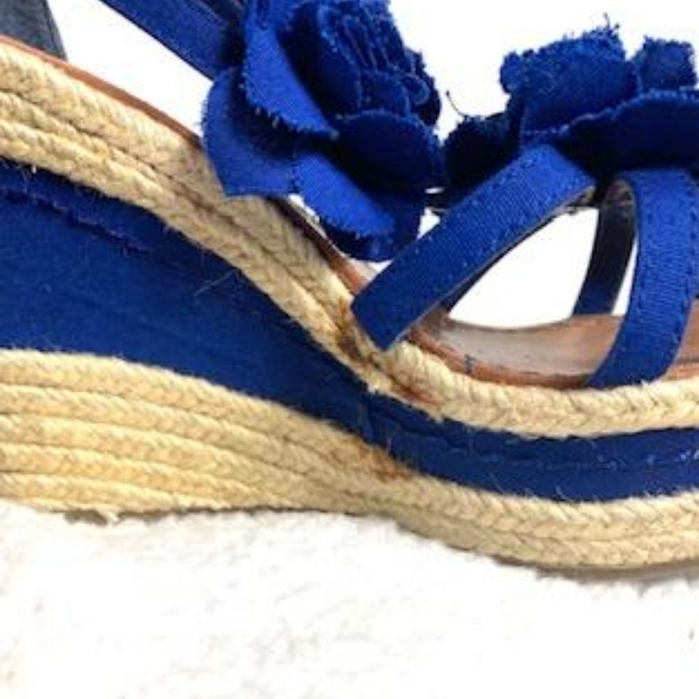 Nine West Beautiful Blue Wedged Espadrilles - Picture 11 of 13